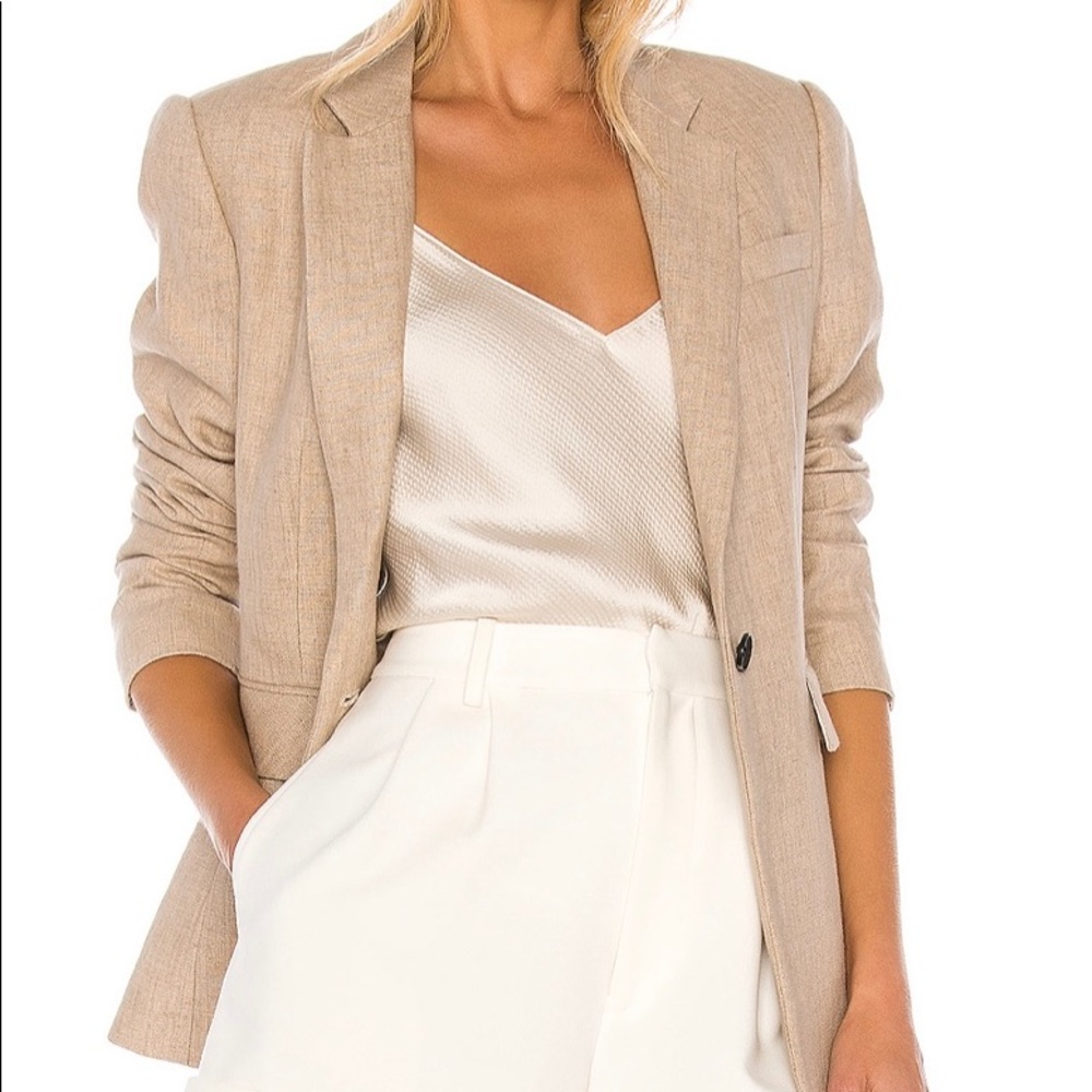 Linen Blazer in Natural/Beige/Sand - Picture 2 of 4